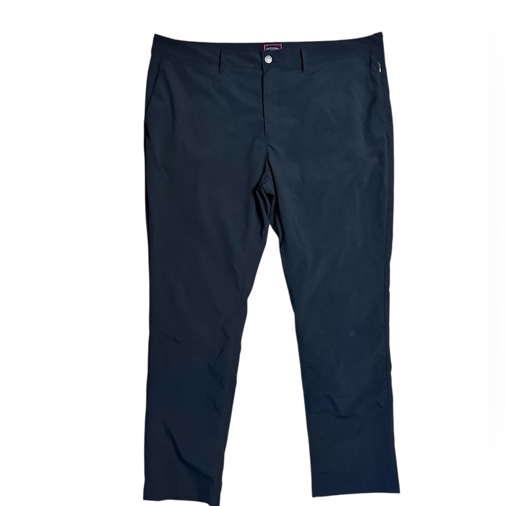 UNTUCKit Chancellor Pants Mens 40 X 32 Navy Straight Fit Chino Performance Golf